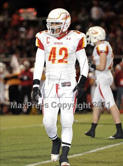 Thumbnail 3 in Whittier Christian vs. Monrovia (CIF SS Mid Valley Division Final) photogallery.