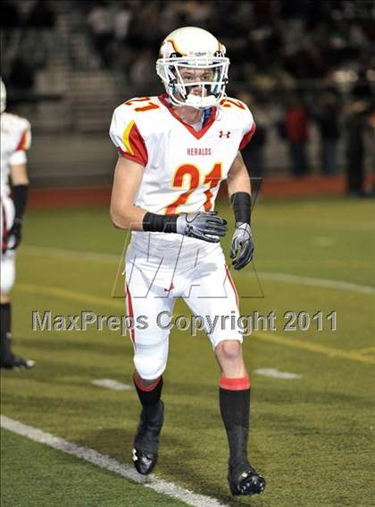 Thumbnail 2 in Whittier Christian vs. Monrovia (CIF SS Mid Valley Division Final) photogallery.