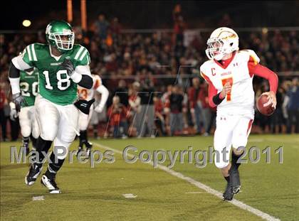 Thumbnail 2 in Whittier Christian vs. Monrovia (CIF SS Mid Valley Division Final) photogallery.