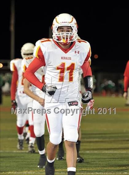 Thumbnail 2 in Whittier Christian vs. Monrovia (CIF SS Mid Valley Division Final) photogallery.