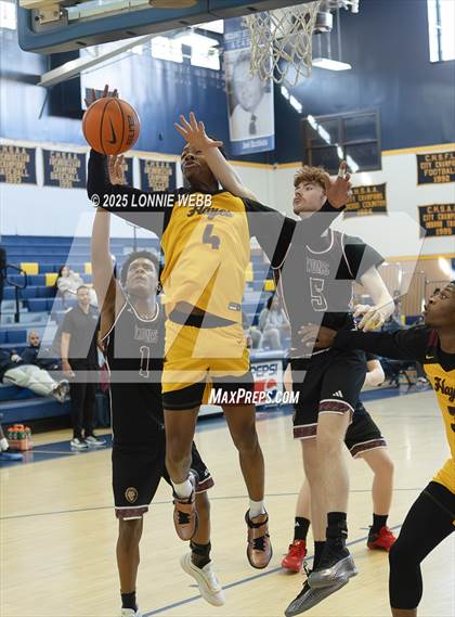 Thumbnail 2 in Cardinal Hayes vs Brooklyn Collegiate (Shooting Stars Basketball Showcase) photogallery.