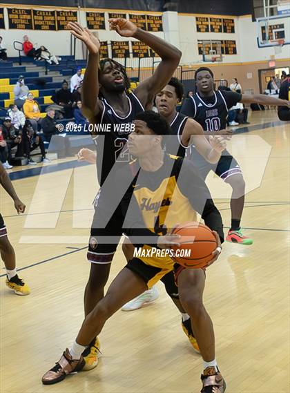 Thumbnail 2 in Cardinal Hayes vs Brooklyn Collegiate (Shooting Stars Basketball Showcase) photogallery.