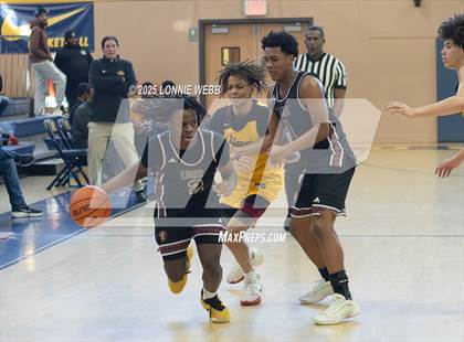 Thumbnail 3 in Cardinal Hayes vs Brooklyn Collegiate (Shooting Stars Basketball Showcase) photogallery.