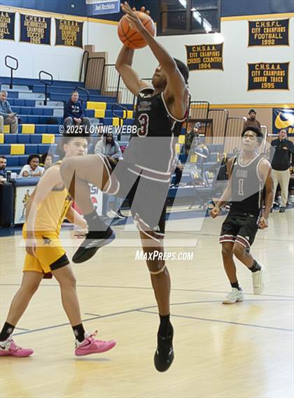 Thumbnail 3 in Cardinal Hayes vs Brooklyn Collegiate (Shooting Stars Basketball Showcase) photogallery.