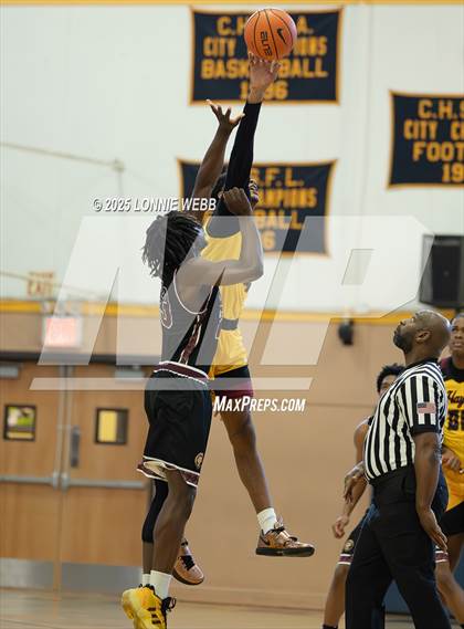Thumbnail 2 in Cardinal Hayes vs Brooklyn Collegiate (Shooting Stars Basketball Showcase) photogallery.