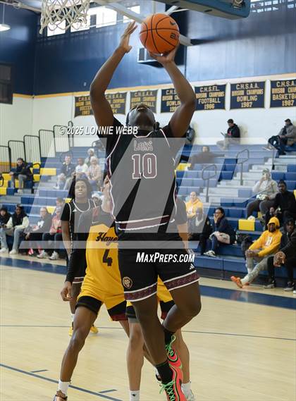 Thumbnail 2 in Cardinal Hayes vs Brooklyn Collegiate (Shooting Stars Basketball Showcase) photogallery.