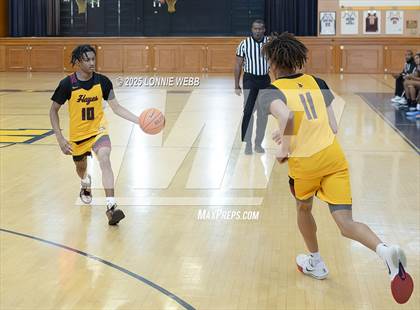 Thumbnail 3 in Cardinal Hayes vs Brooklyn Collegiate (Shooting Stars Basketball Showcase) photogallery.