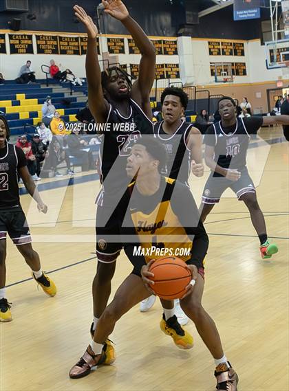 Thumbnail 3 in Cardinal Hayes vs Brooklyn Collegiate (Shooting Stars Basketball Showcase) photogallery.