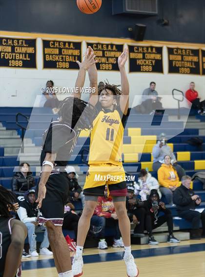 Thumbnail 1 in Cardinal Hayes vs Brooklyn Collegiate (Shooting Stars Basketball Showcase) photogallery.