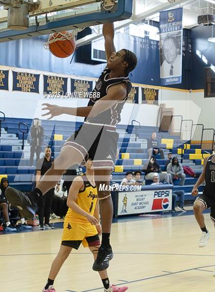 Thumbnail 1 in Cardinal Hayes vs Brooklyn Collegiate (Shooting Stars Basketball Showcase) photogallery.