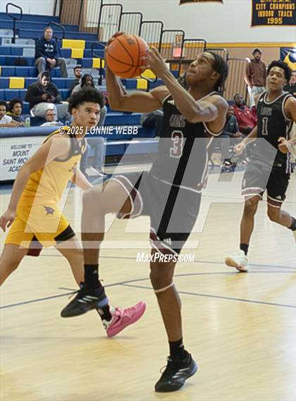 Thumbnail 2 in Cardinal Hayes vs Brooklyn Collegiate (Shooting Stars Basketball Showcase) photogallery.