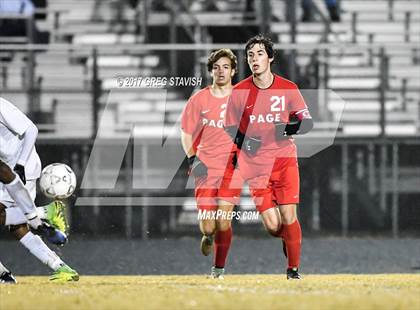 Thumbnail 3 in Page vs. Porter Ridge (NCHSAA Round 3 Playoff) photogallery.