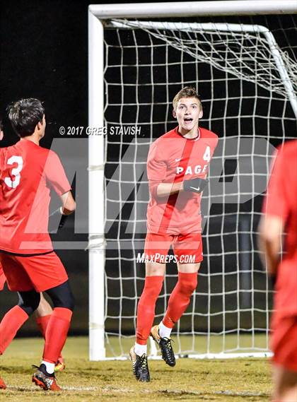 Thumbnail 3 in Page vs. Porter Ridge (NCHSAA Round 3 Playoff) photogallery.