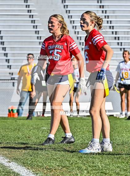 Thumbnail 3 in 5A Flag Football Second Round Northglenn vs Chaparral photogallery.