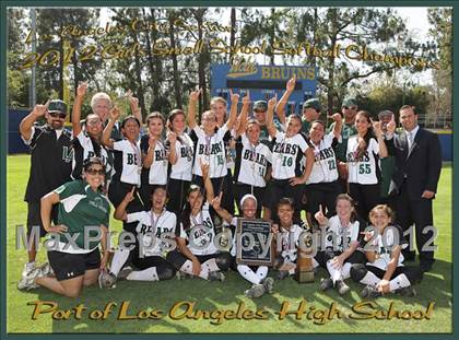 Thumbnail 3 in Port of Los Angeles vs. Harbor Teacher Prep (CIF LACS Small Schools Final) photogallery.