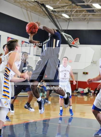 Thumbnail 1 in Fayetteville Academy vs. SouthLake Christian Academy (WNC Holiday Classic) photogallery.