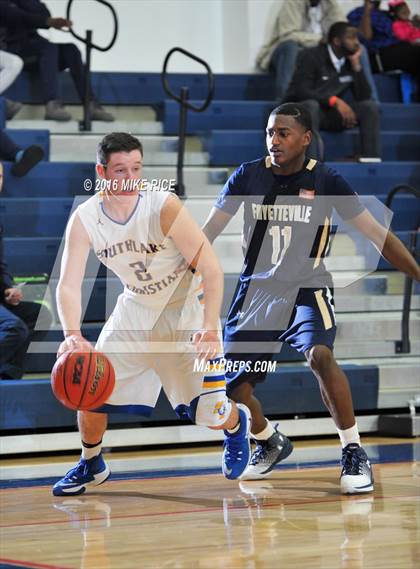 Thumbnail 2 in Fayetteville Academy vs. SouthLake Christian Academy (WNC Holiday Classic) photogallery.