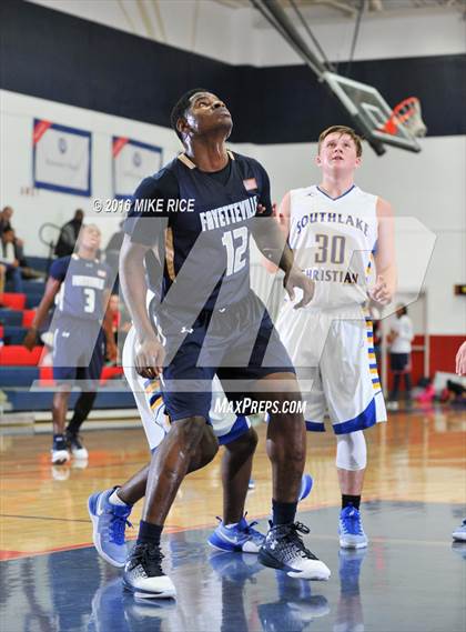 Thumbnail 1 in Fayetteville Academy vs. SouthLake Christian Academy (WNC Holiday Classic) photogallery.