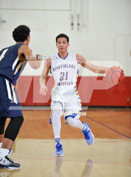 Thumbnail 2 in Fayetteville Academy vs. SouthLake Christian Academy (WNC Holiday Classic) photogallery.