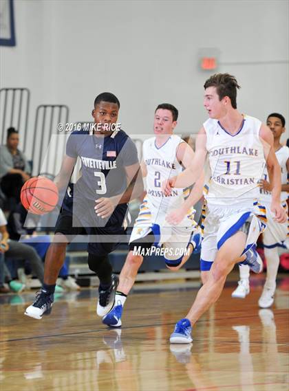 Thumbnail 3 in Fayetteville Academy vs. SouthLake Christian Academy (WNC Holiday Classic) photogallery.