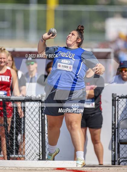 Thumbnail 2 in Class 2 Shot Put (MSHSAA State Championship) photogallery.