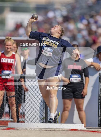 Thumbnail 3 in Class 2 Shot Put (MSHSAA State Championship) photogallery.