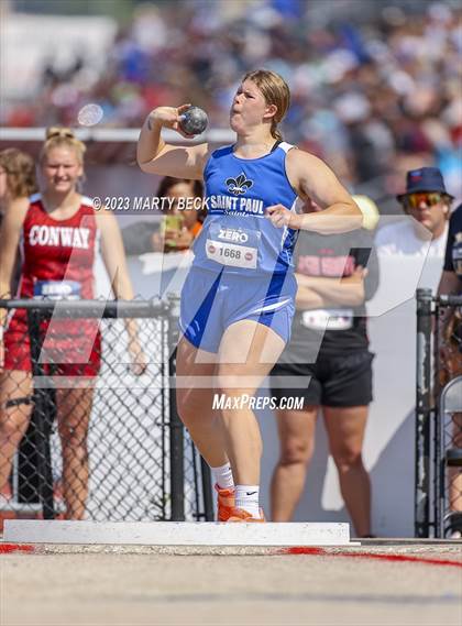 Thumbnail 1 in Class 2 Shot Put (MSHSAA State Championship) photogallery.