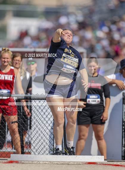 Thumbnail 3 in Class 2 Shot Put (MSHSAA State Championship) photogallery.