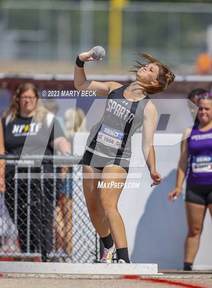 Thumbnail 2 in Class 2 Shot Put (MSHSAA State Championship) photogallery.