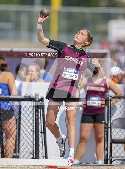Thumbnail 1 in Class 2 Shot Put (MSHSAA State Championship) photogallery.