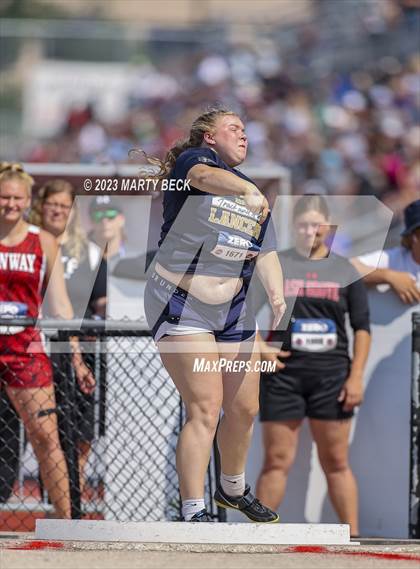 Thumbnail 2 in Class 2 Shot Put (MSHSAA State Championship) photogallery.