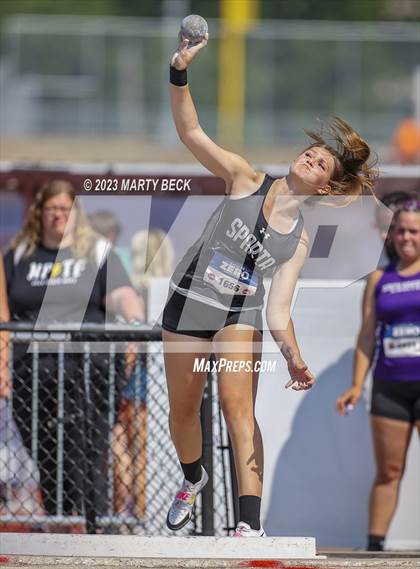 Thumbnail 1 in Class 2 Shot Put (MSHSAA State Championship) photogallery.