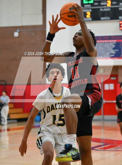 Thumbnail 2 in Village Christian vs. Damien photogallery.