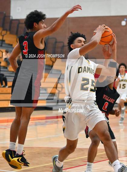 Thumbnail 3 in Village Christian vs. Damien photogallery.