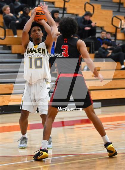 Thumbnail 2 in Village Christian vs. Damien photogallery.