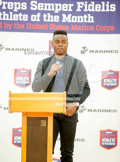Thumbnail 2 in Marines H.S. Male Athlete of the Month - Collin Sutton  photogallery.