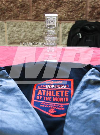 Thumbnail 2 in Marines H.S. Male Athlete of the Month - Collin Sutton  photogallery.