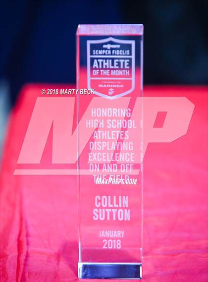 Thumbnail 3 in Marines H.S. Male Athlete of the Month - Collin Sutton  photogallery.