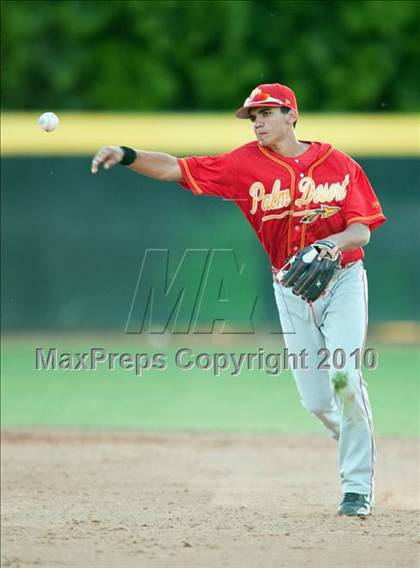 Thumbnail 1 in Palm Desert vs. Notre Dame Prep (Diamond Sports National Classic) photogallery.