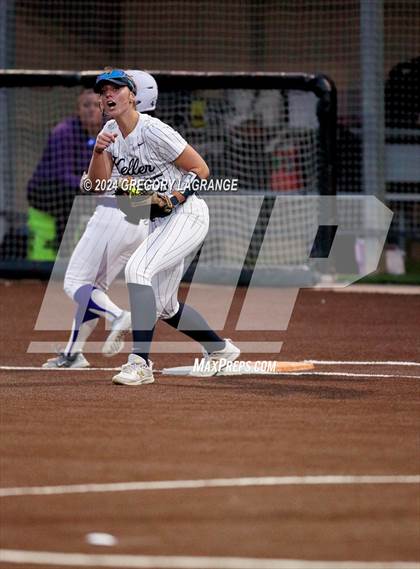 Thumbnail 2 in Paschal [R. L.] vs Keller (UIL 6A Softball Area Game 2) photogallery.