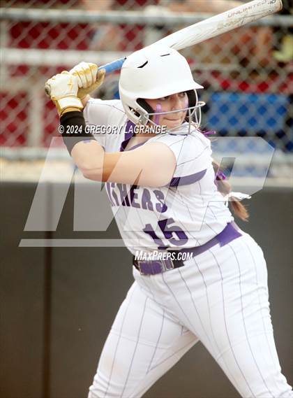 Thumbnail 2 in Paschal [R. L.] vs Keller (UIL 6A Softball Area Game 2) photogallery.