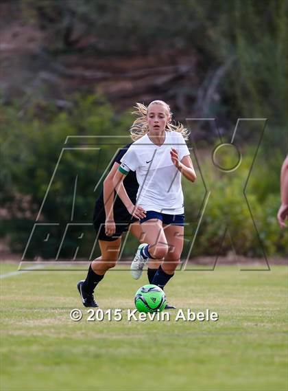Thumbnail 3 in Phoenix Country Day vs Scottsdale Prep (PCDS Girls Soccer Desert Classic) photogallery.