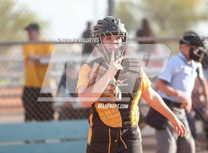 Thumbnail 2 in Arizona Lutheran Academy vs Phoenix Christian (Chandler Prep Softball Classic) photogallery.