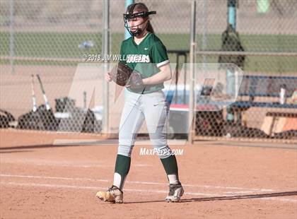 Thumbnail 2 in Arizona Lutheran Academy vs Phoenix Christian (Chandler Prep Softball Classic) photogallery.