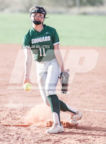 Thumbnail 1 in Arizona Lutheran Academy vs Phoenix Christian (Chandler Prep Softball Classic) photogallery.