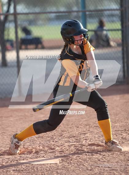 Thumbnail 3 in Arizona Lutheran Academy vs Phoenix Christian (Chandler Prep Softball Classic) photogallery.