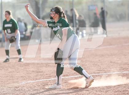 Thumbnail 2 in Arizona Lutheran Academy vs Phoenix Christian (Chandler Prep Softball Classic) photogallery.