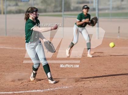 Thumbnail 2 in Arizona Lutheran Academy vs Phoenix Christian (Chandler Prep Softball Classic) photogallery.