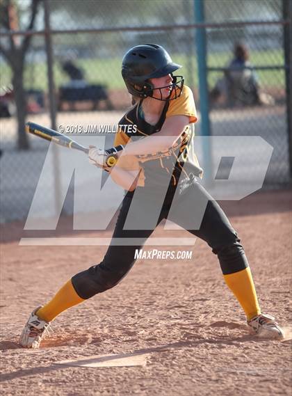 Thumbnail 2 in Arizona Lutheran Academy vs Phoenix Christian (Chandler Prep Softball Classic) photogallery.