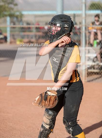 Thumbnail 2 in Arizona Lutheran Academy vs Phoenix Christian (Chandler Prep Softball Classic) photogallery.